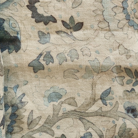 NWT Pine Cone Hill blue paisley throw - Picture 2 of 3